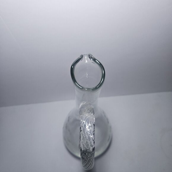 ELEGANT Vintage 17" wine DECANTER Etched glass with Stopper - Picture 5 of 6